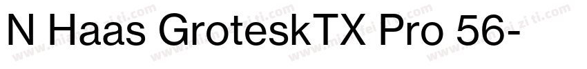 N Haas GroteskTX Pro 56字体转换